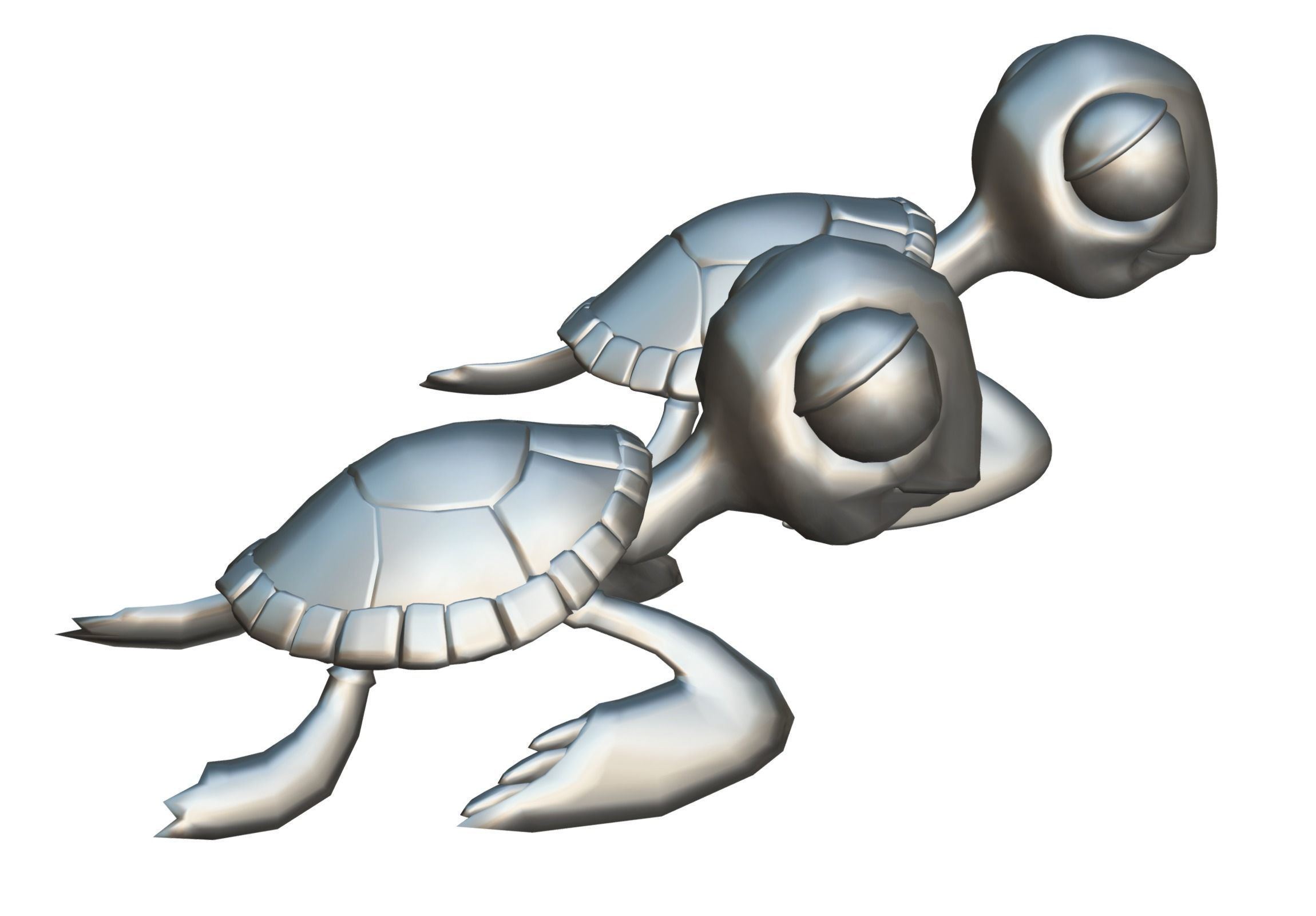 Hi-Poly Subdivision 3D Model Turtle Cartoon 3D model_22
