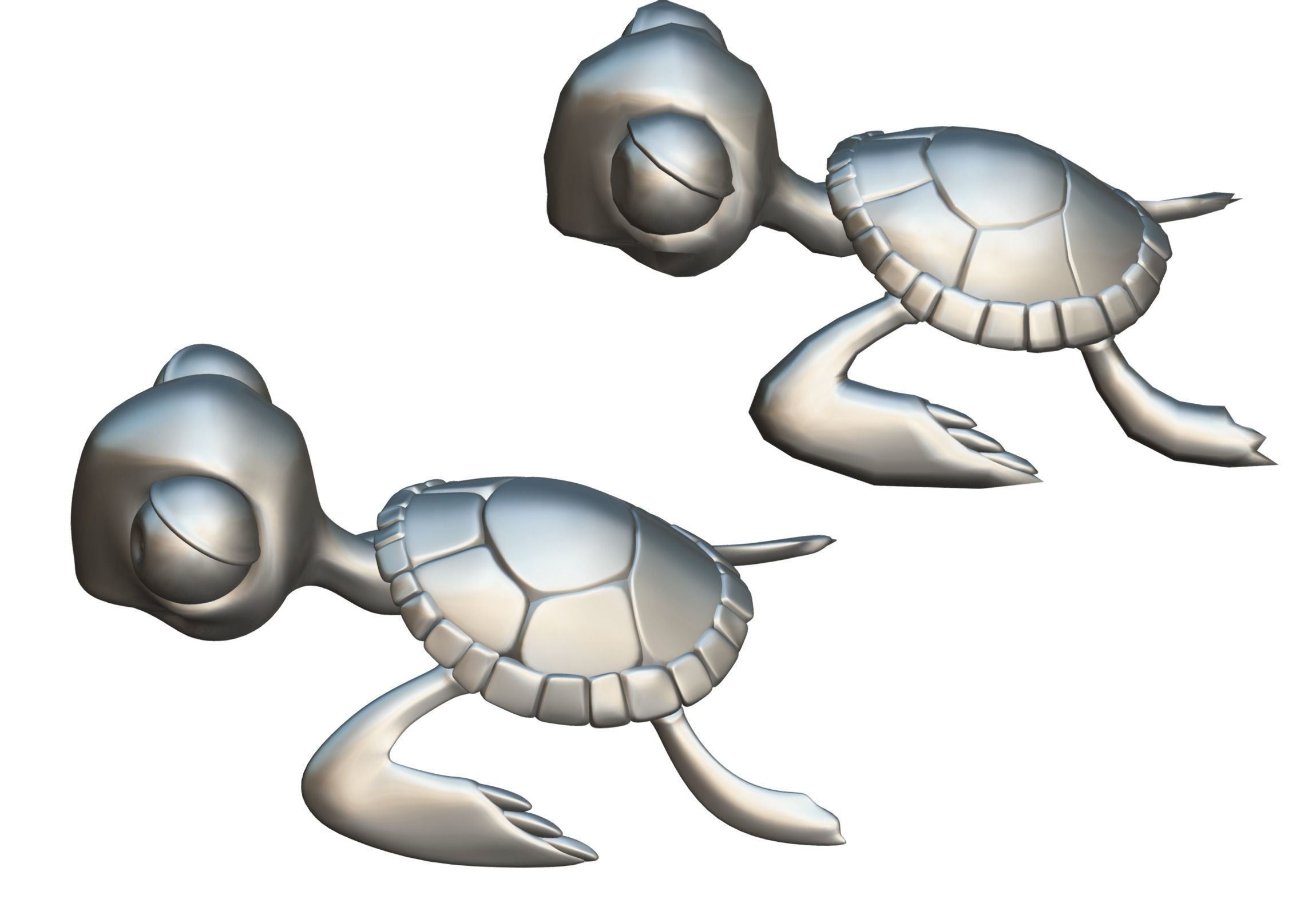 Hi-Poly Subdivision 3D Model Turtle Cartoon 3D model_20