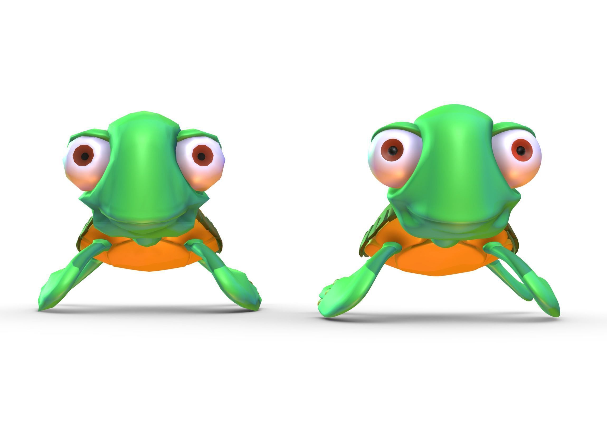 Hi-Poly Subdivision 3D Model Turtle Cartoon 3D model_12