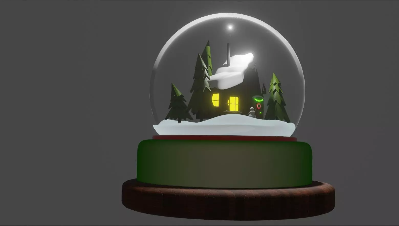 xmas glass ball 3D print model_0