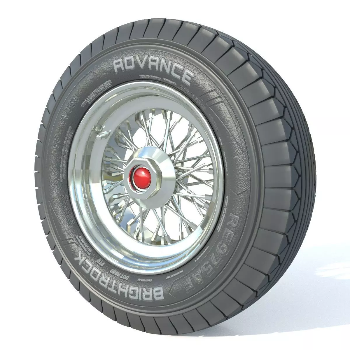 wheel Rim Tire 23 3D model