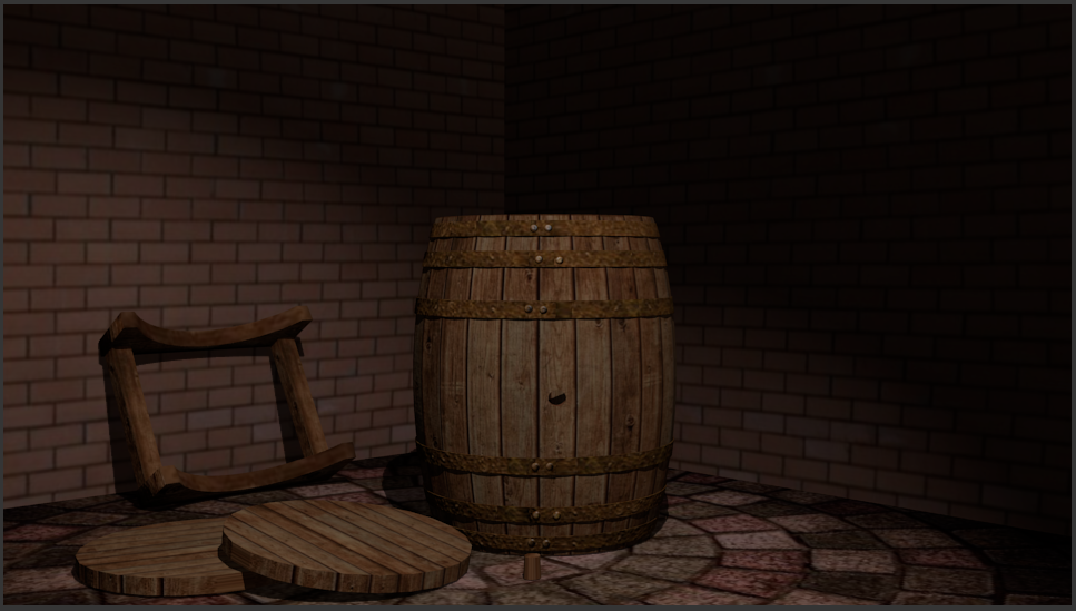 Barrel wooden barrels - wooden barrels 3D model_6