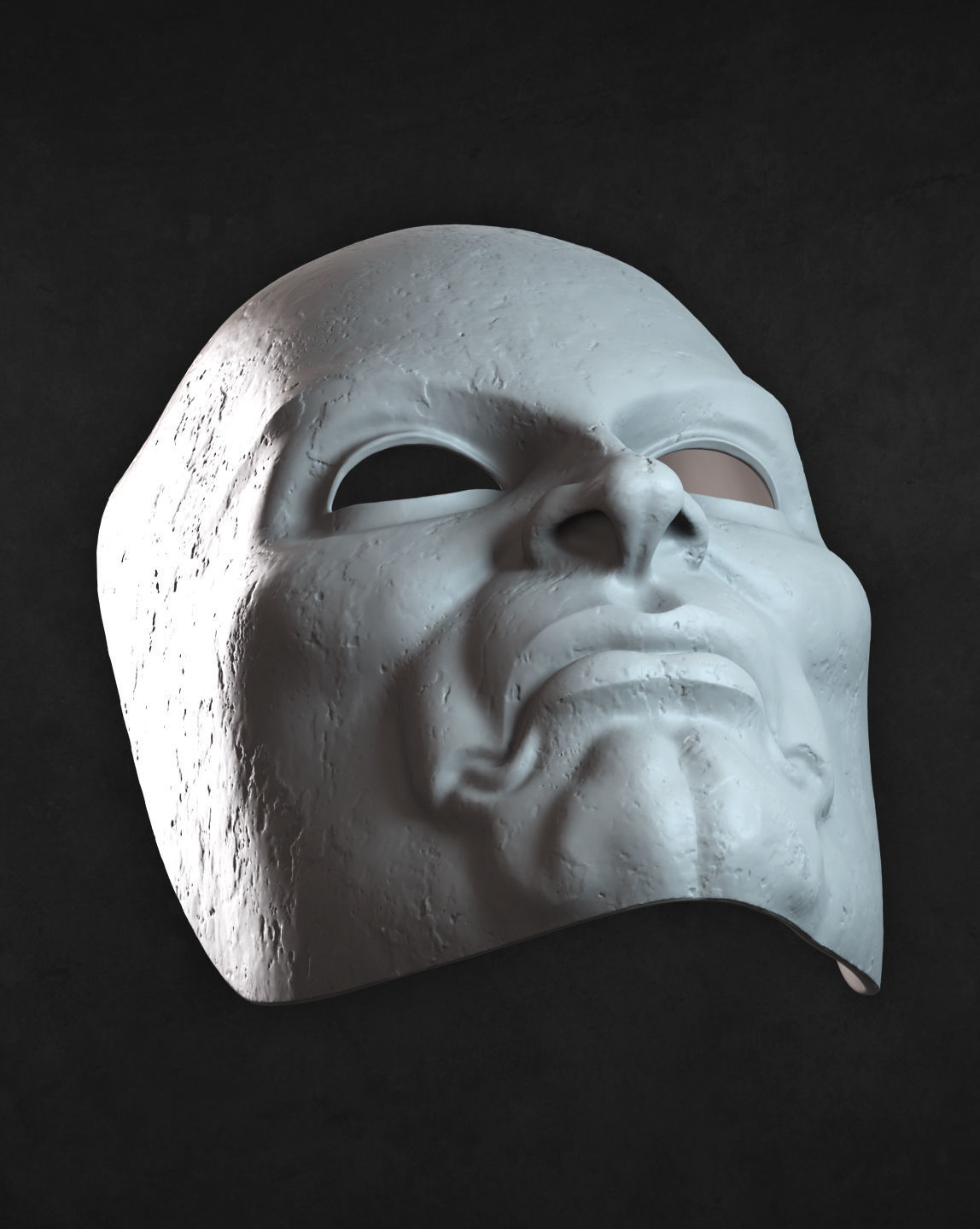 Necromonger single face mask 3D print model_4