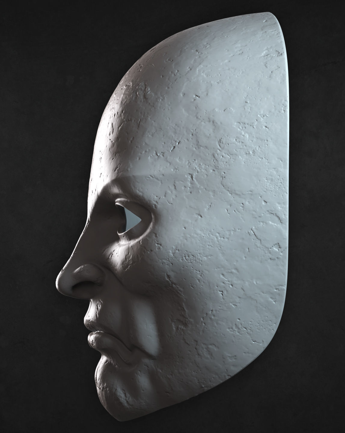 Necromonger single face mask 3D print model_3