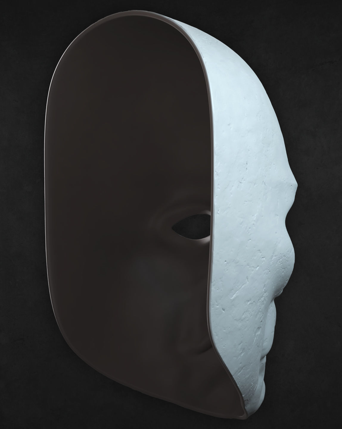 Necromonger single face mask 3D print model_5