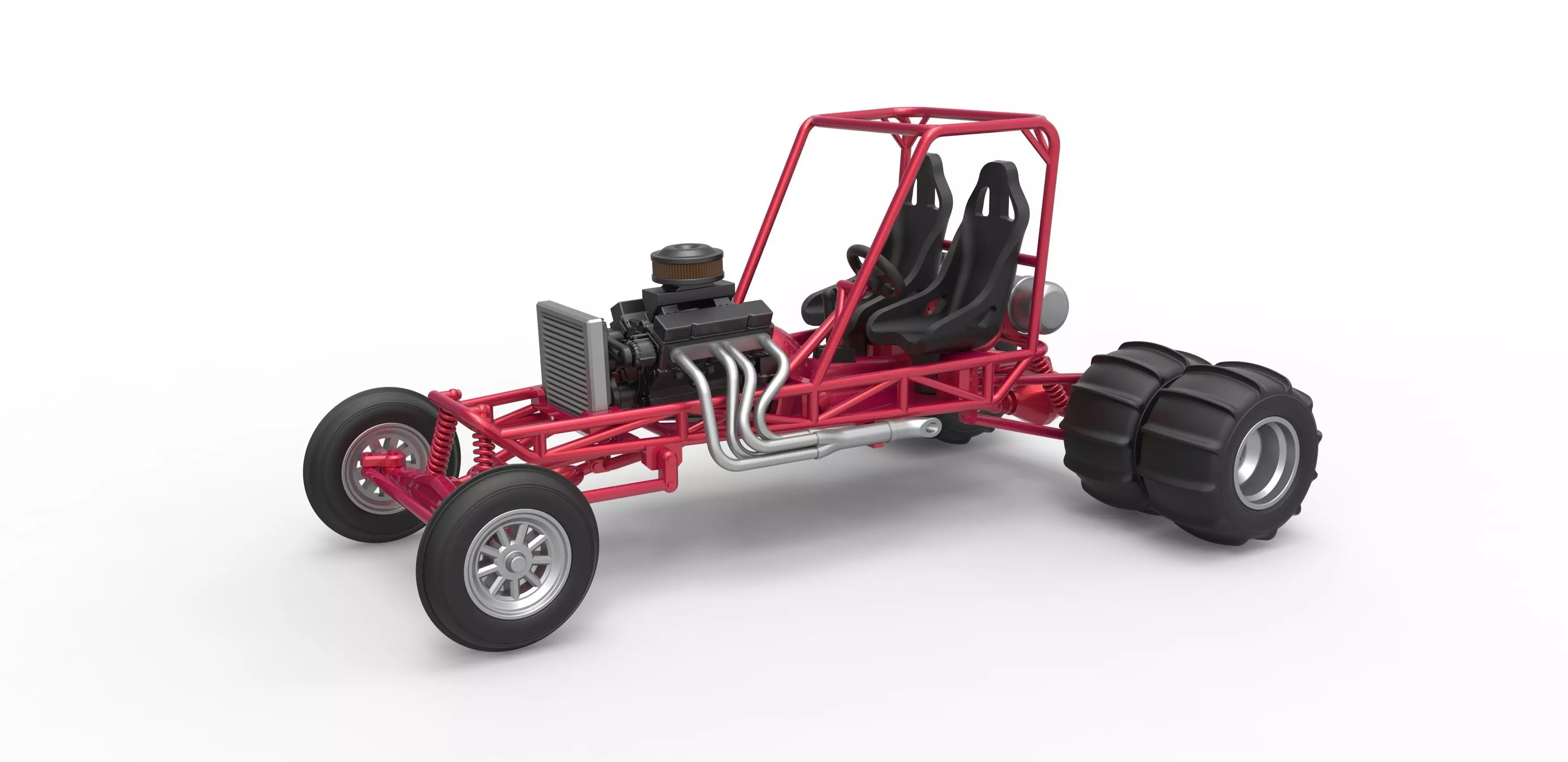 Old school water pumper Sand buggy Scale 1 to 25 3D print model