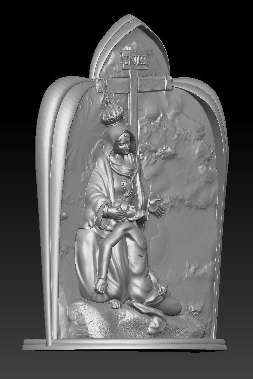 Jesus and Maria 3D model_2