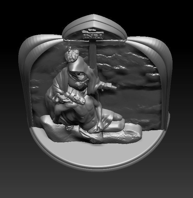 Jesus and Maria 3D model_4