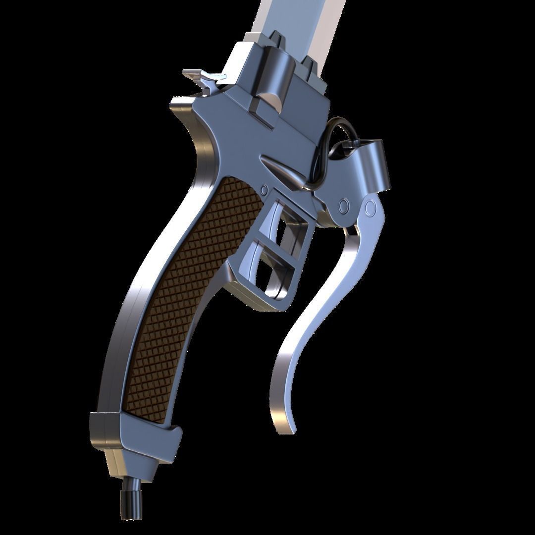 Attack On Titan 3D maneuver gear ODM sword 3D print model_3