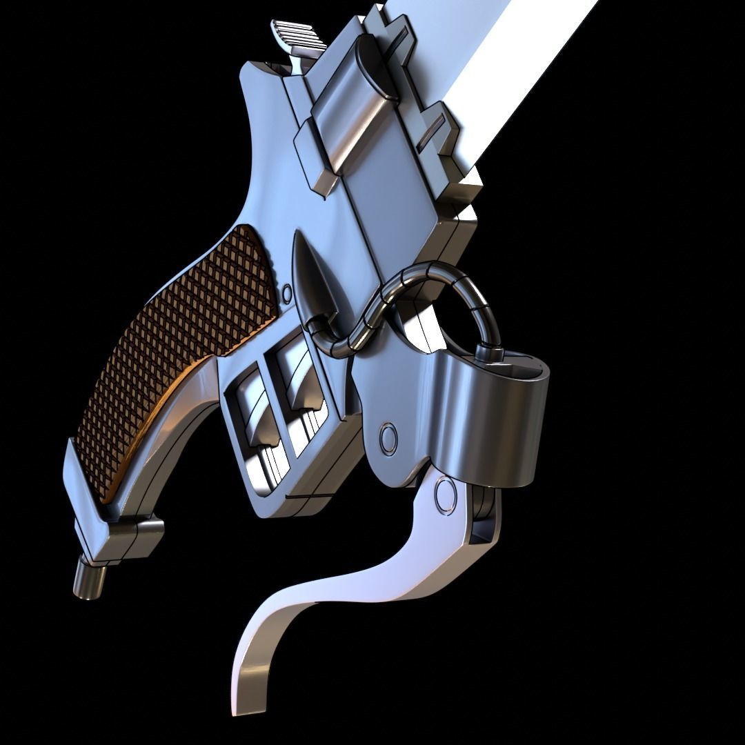 Attack On Titan 3D maneuver gear ODM sword 3D print model_22