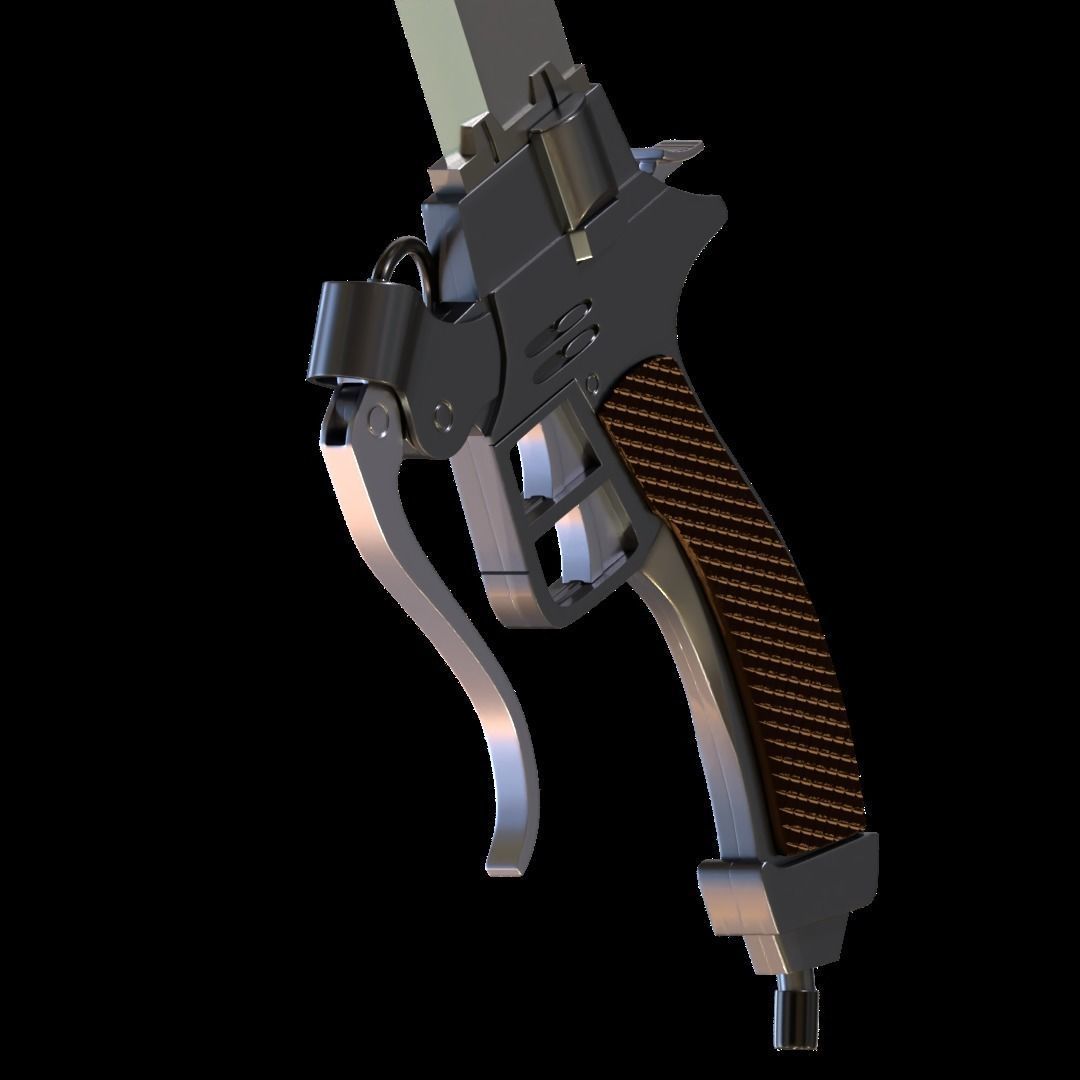 Attack On Titan 3D maneuver gear ODM sword 3D print model_15