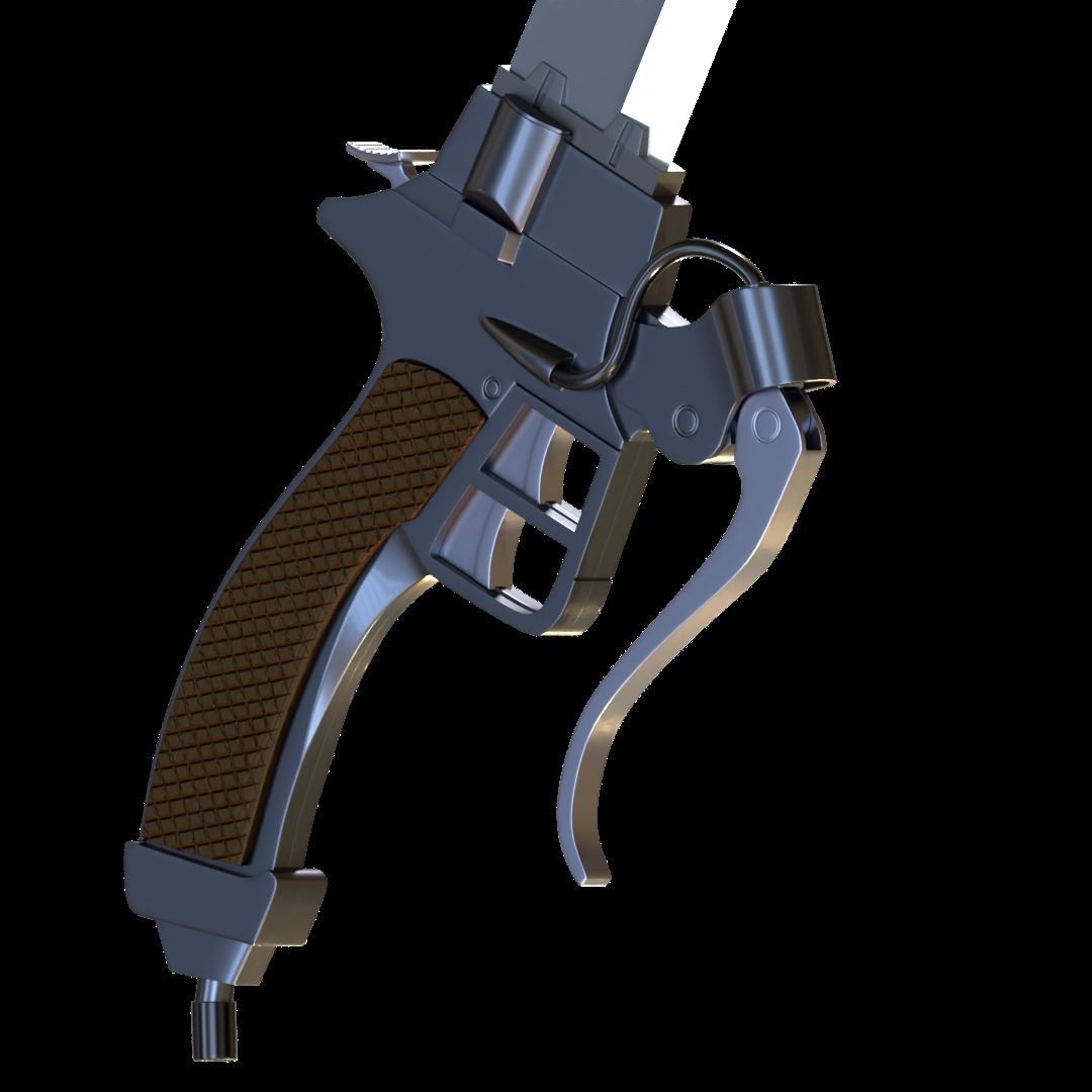 Attack On Titan 3D maneuver gear ODM sword 3D print model_20