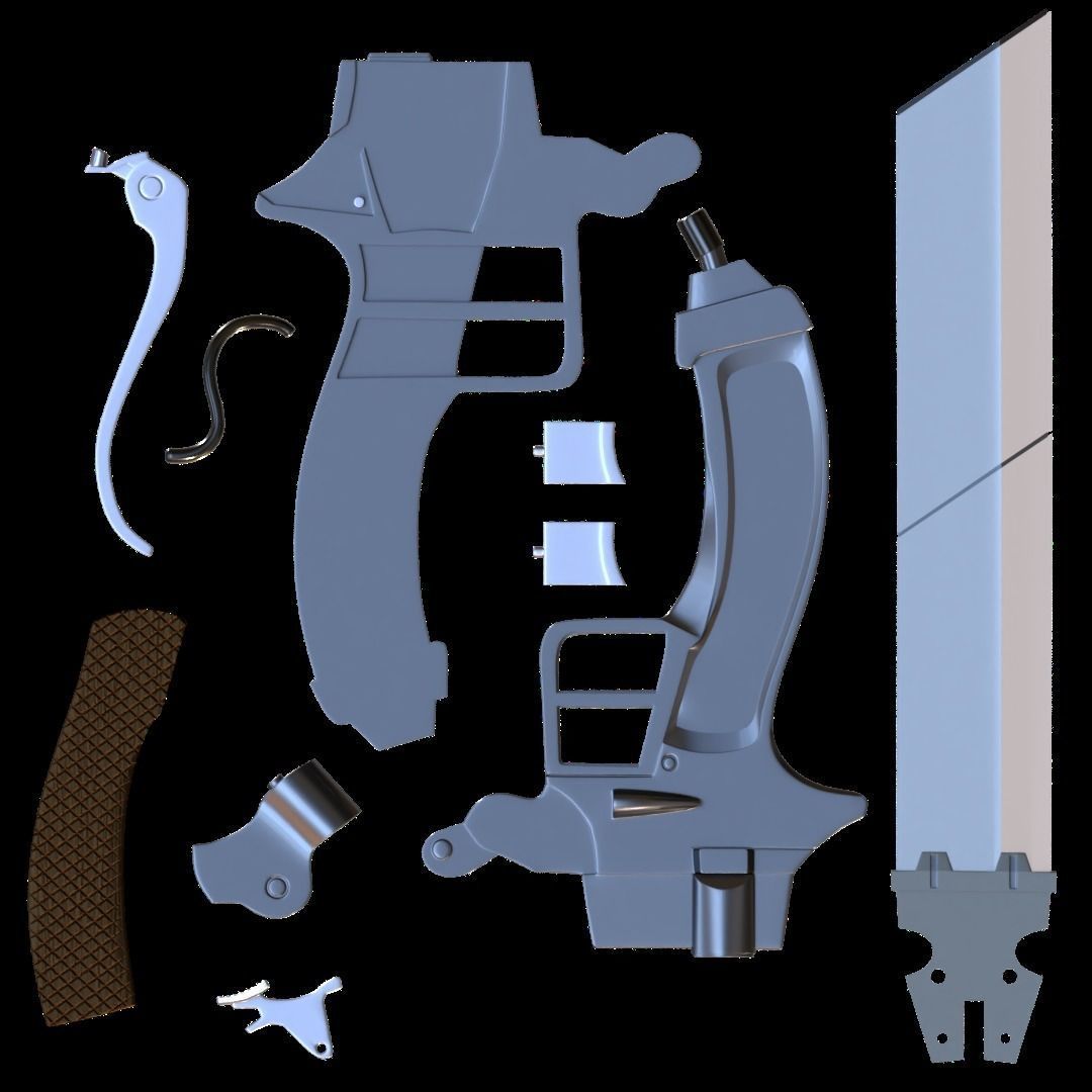 Attack On Titan 3D maneuver gear ODM sword 3D print model_24