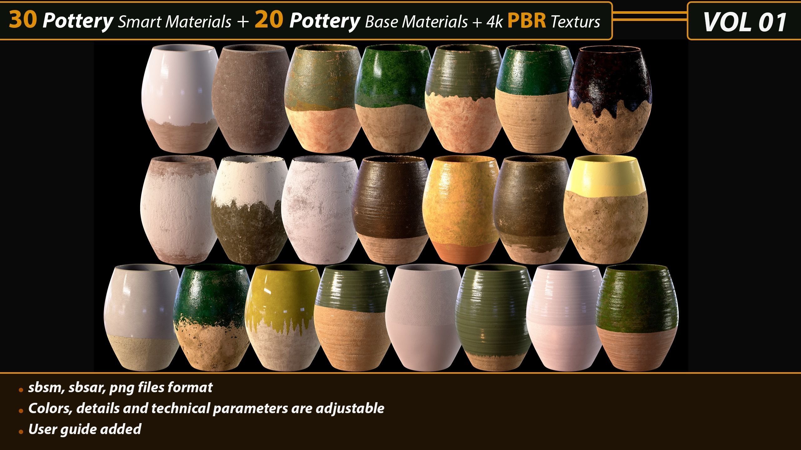 30 Pottery Smart material  20 Base Material with textures Texture_2
