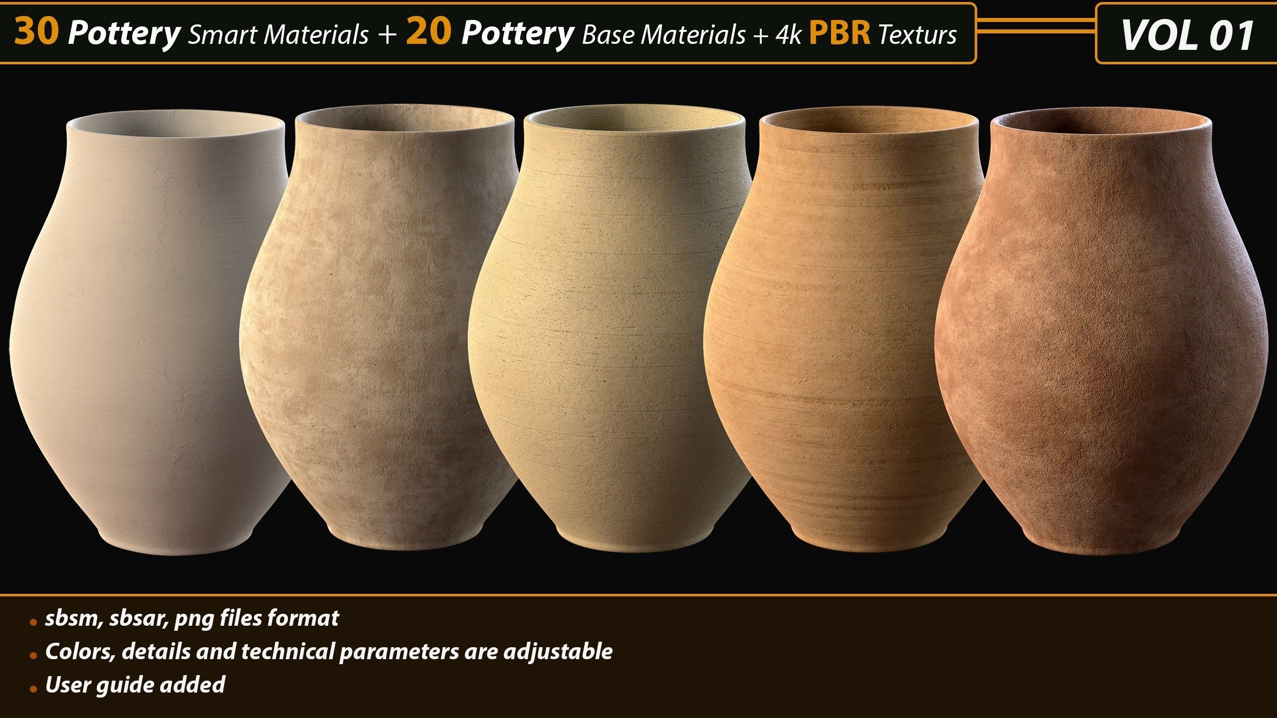30 Pottery Smart material  20 Base Material with textures Texture_6