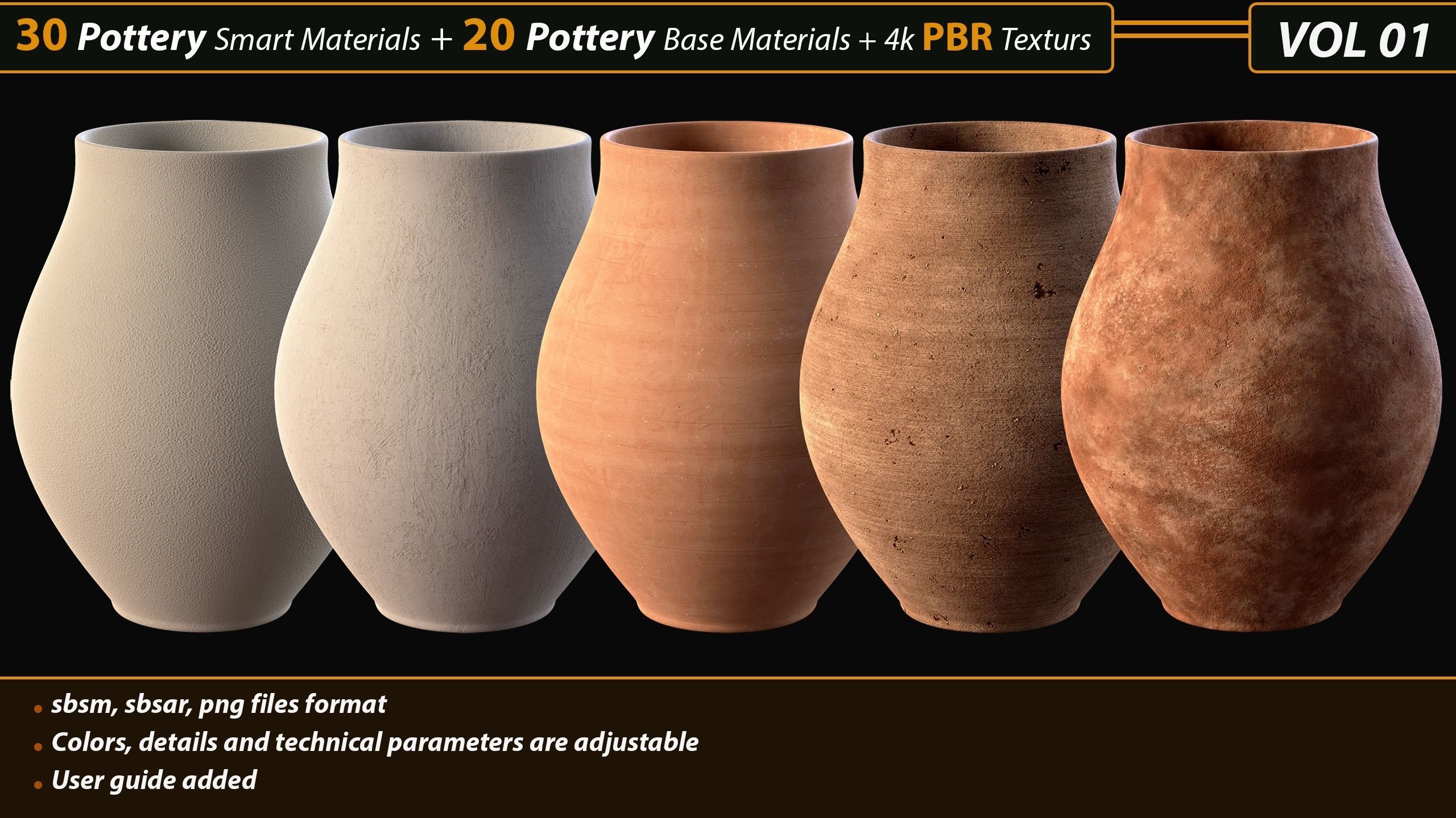 30 Pottery Smart material  20 Base Material with textures Texture_4