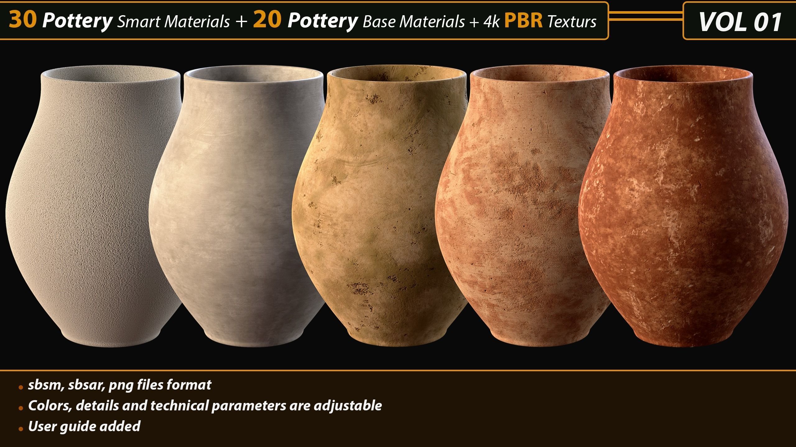 30 Pottery Smart material  20 Base Material with textures Texture_5