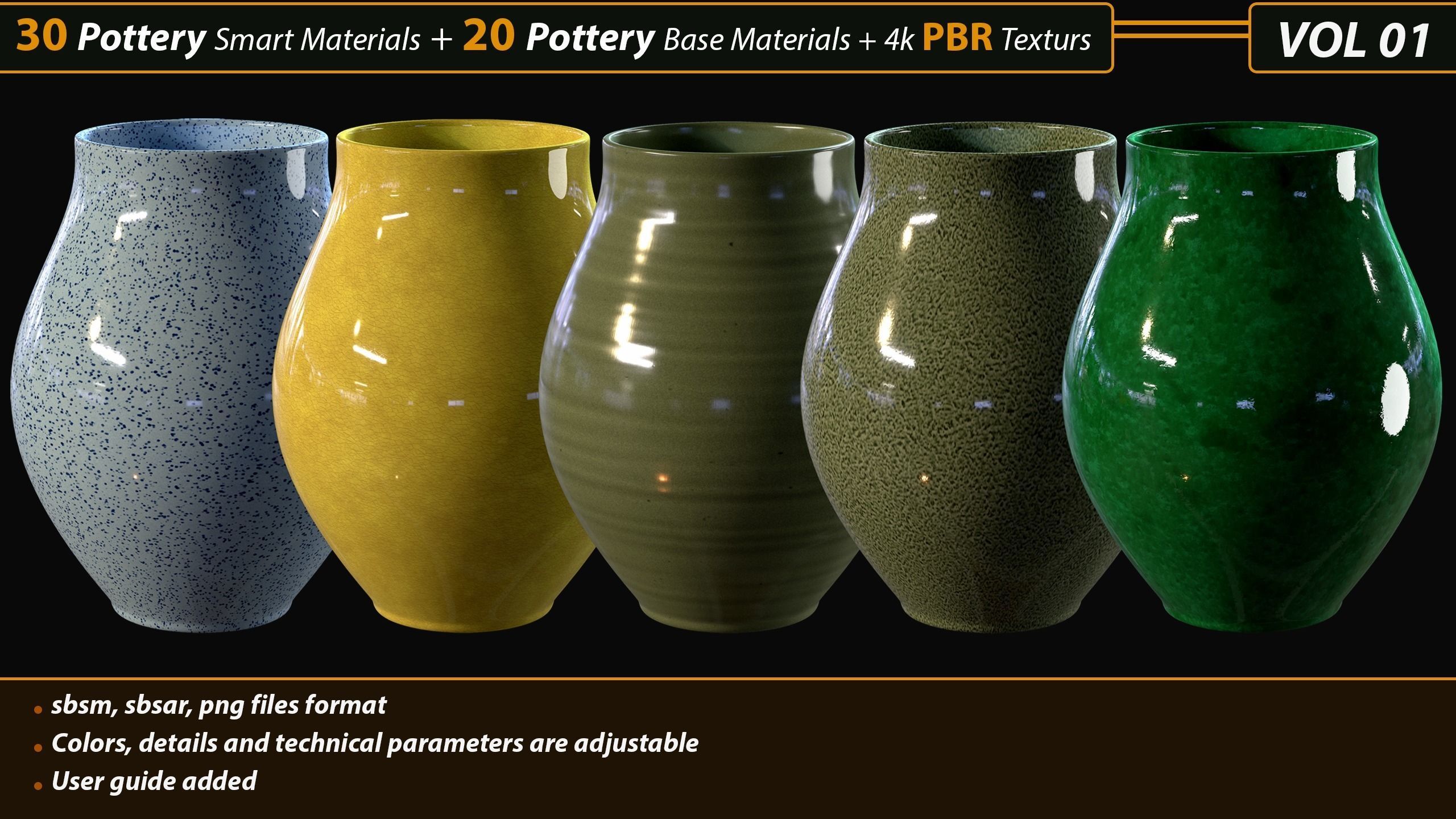 30 Pottery Smart material  20 Base Material with textures Texture_3