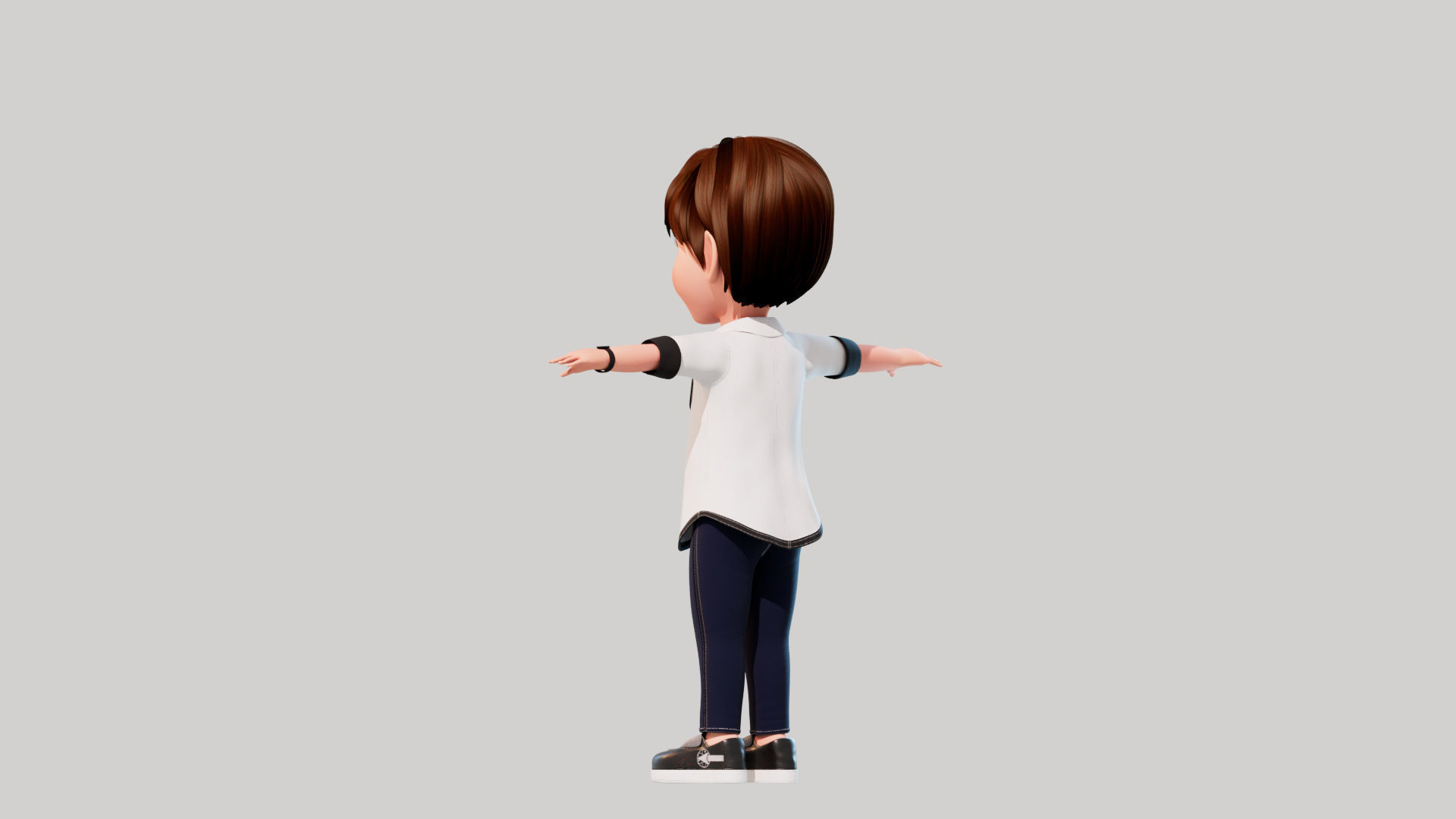 Cartoon Boy Sam 3D model_10