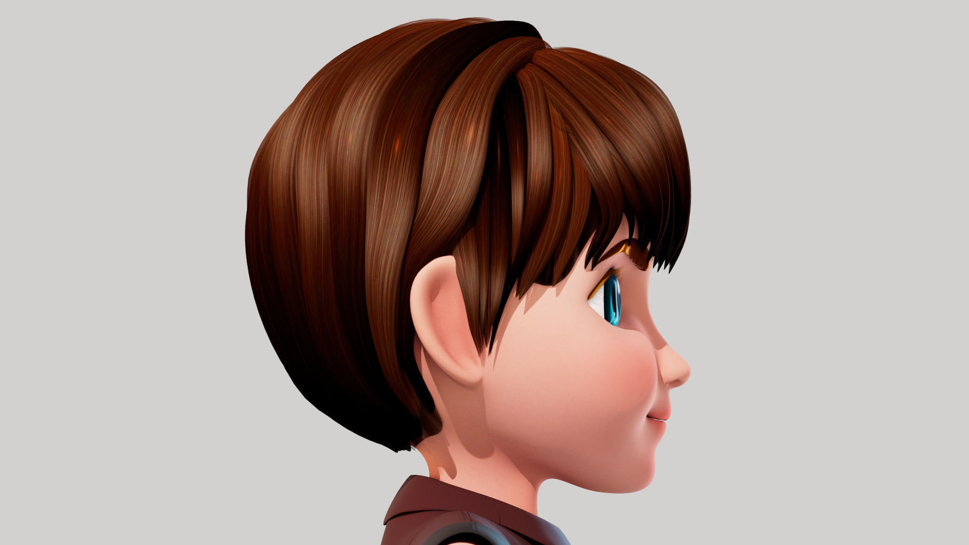 Cartoon Boy Sam 3D model_13