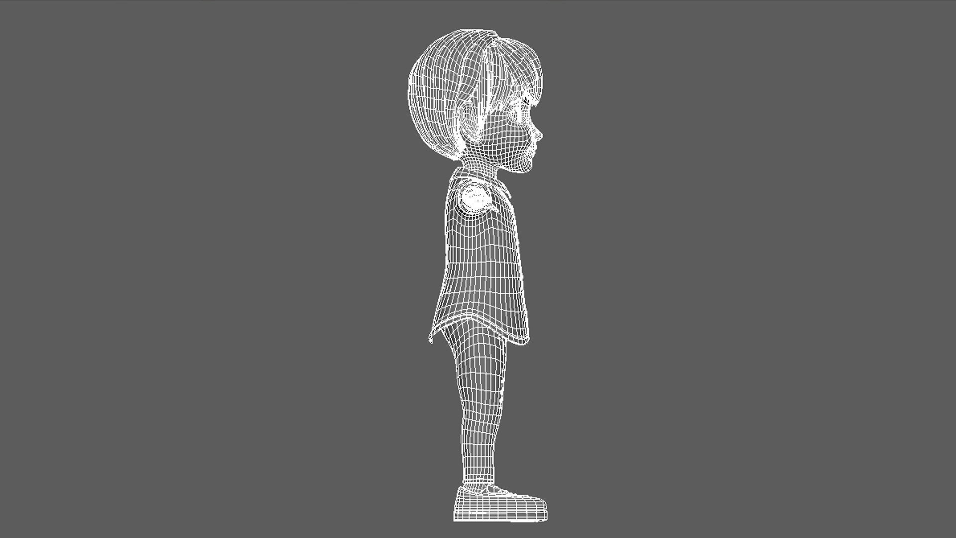 Cartoon Boy Sam 3D model_17