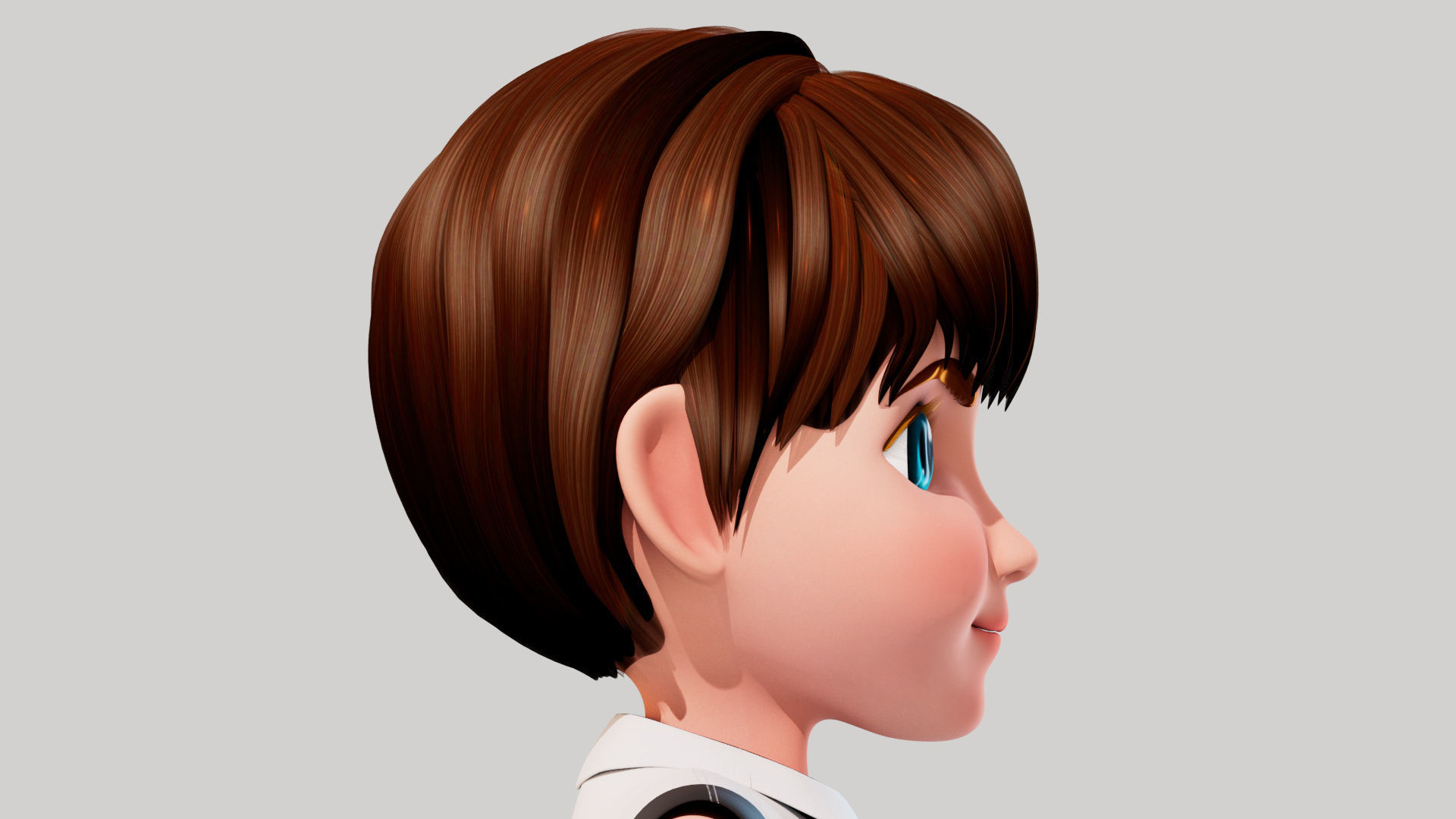 Cartoon Boy Sam 3D model_14