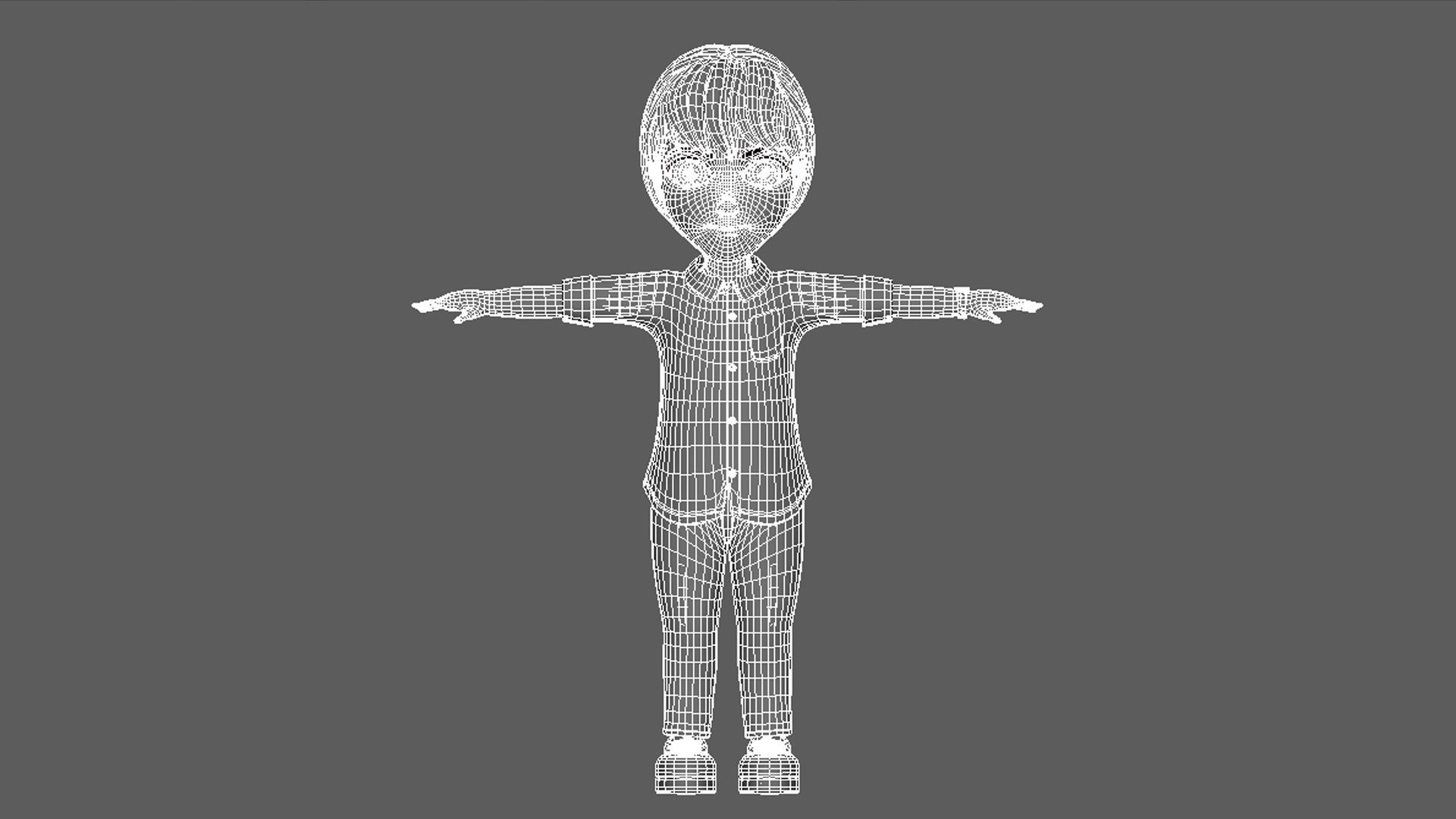 Cartoon Boy Sam 3D model_15