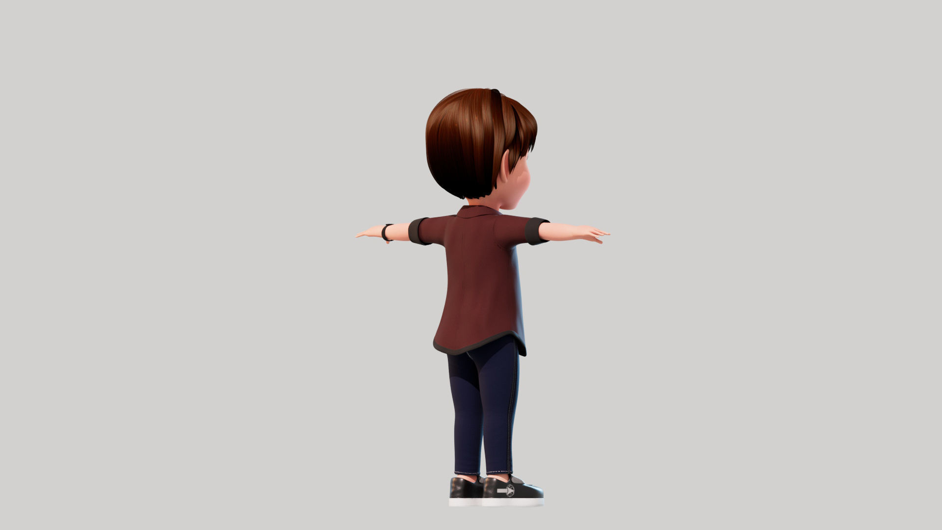 Cartoon Boy Sam 3D model_9