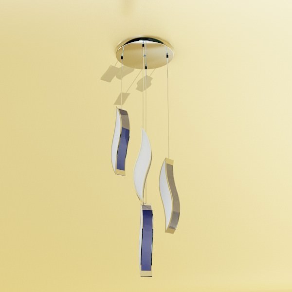3 Pendant Lamps Collection 3D model_3