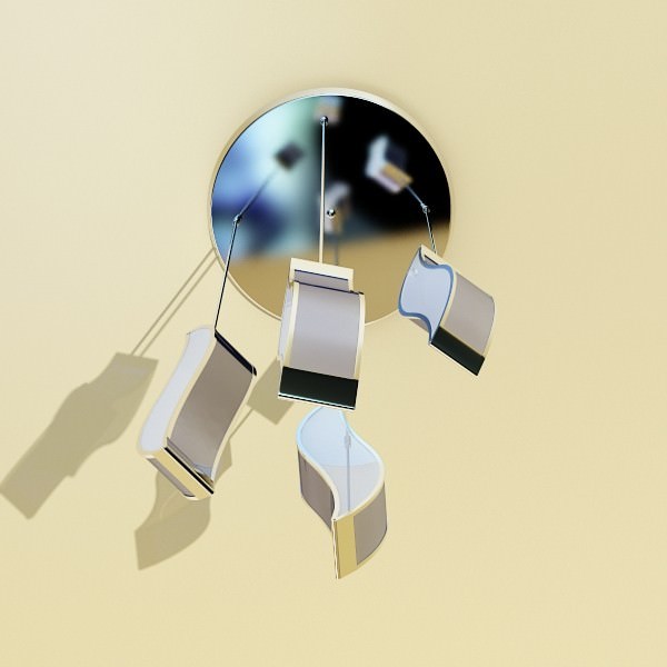 3 Pendant Lamps Collection 3D model_4