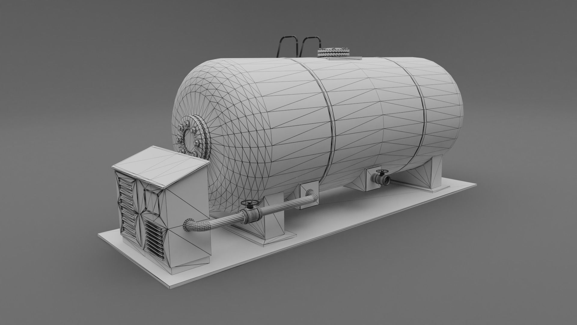 Abandoned Liquid Storage Low-poly 3D model_14
