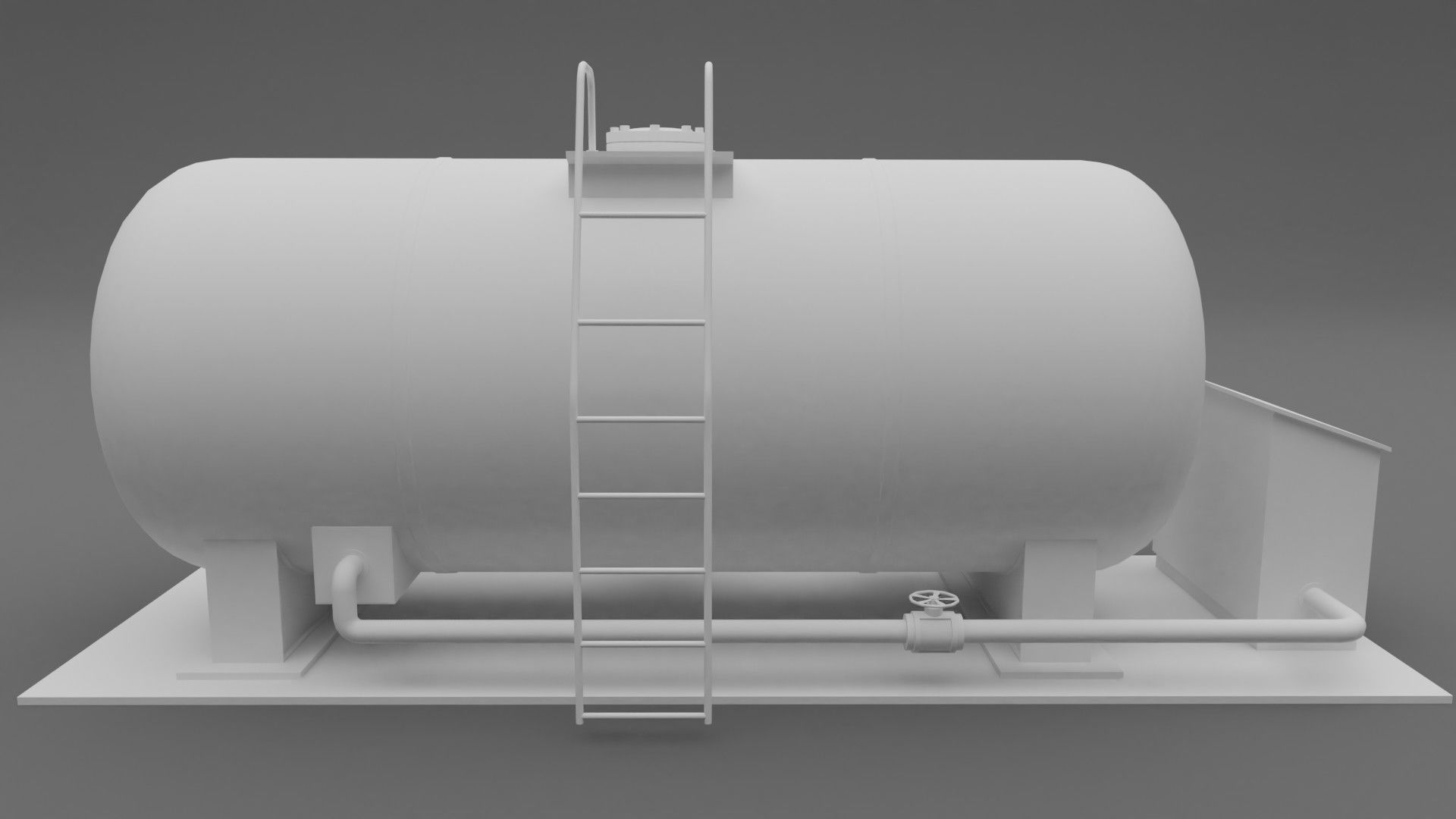 Abandoned Liquid Storage Low-poly 3D model_12