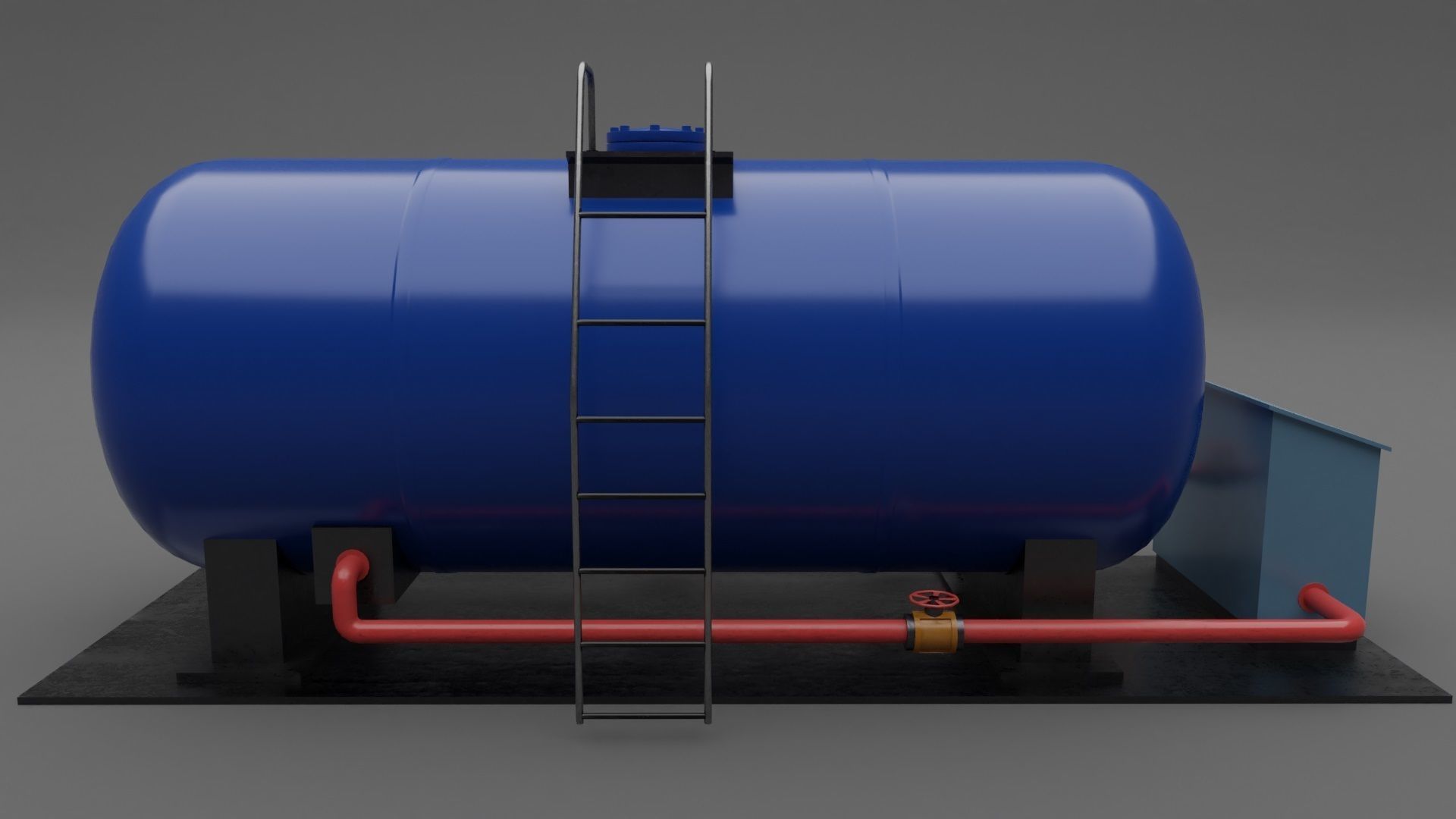 Abandoned Liquid Storage Low-poly 3D model_11