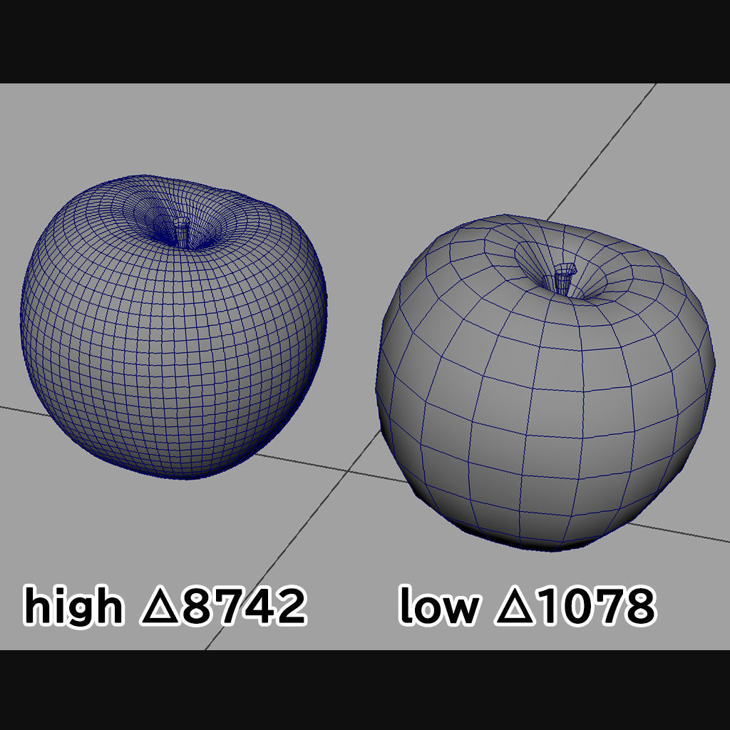 Photo Apple 3D model Low-poly 3D model_2