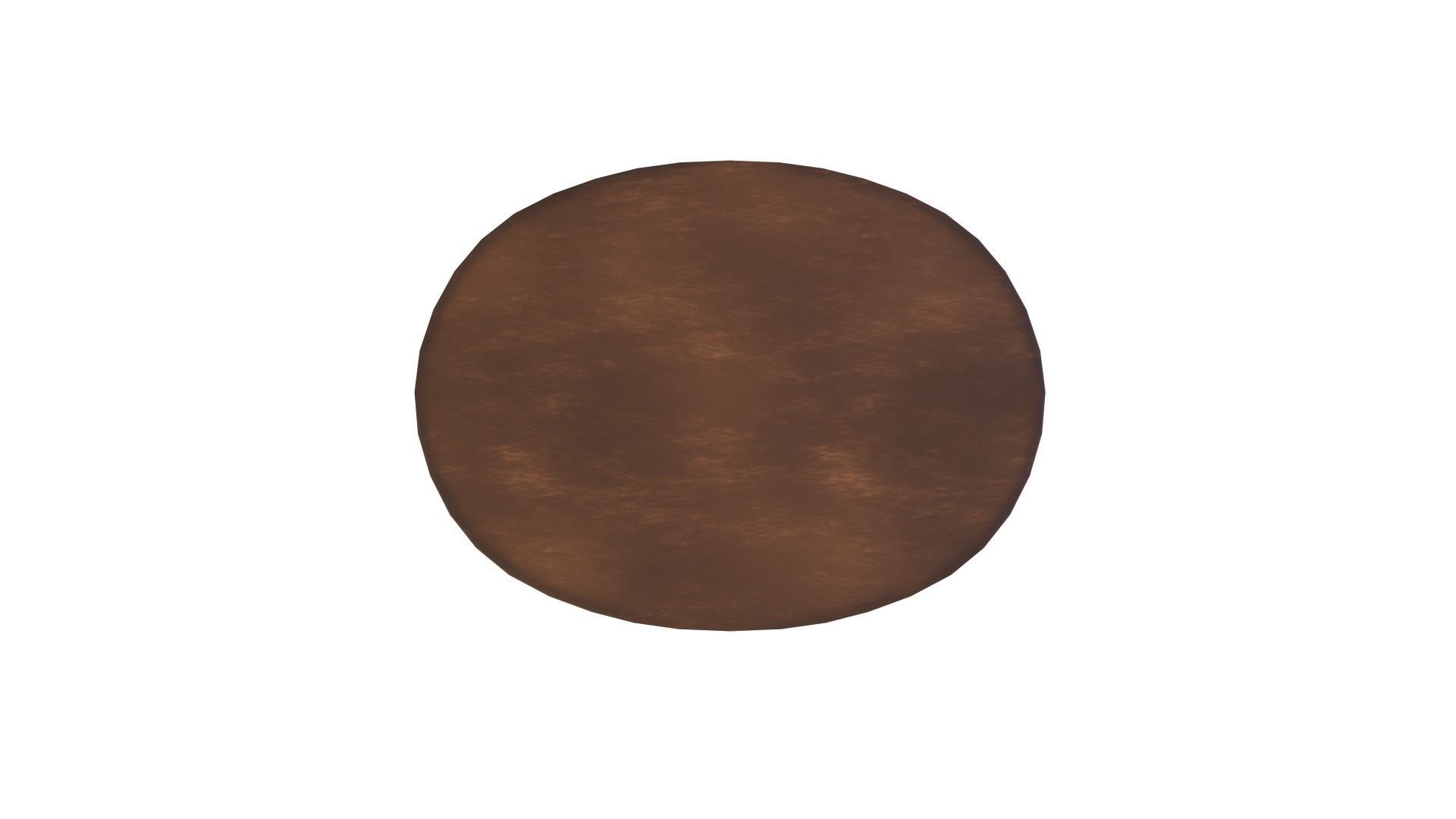 Art Deco British 2-Tier Oval Table in Walnut 1930s 3D model_4