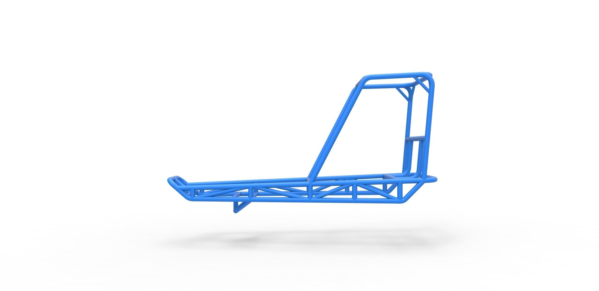 Frame for water pumper Sand buggy Scale 1 to 25 3D print model_5