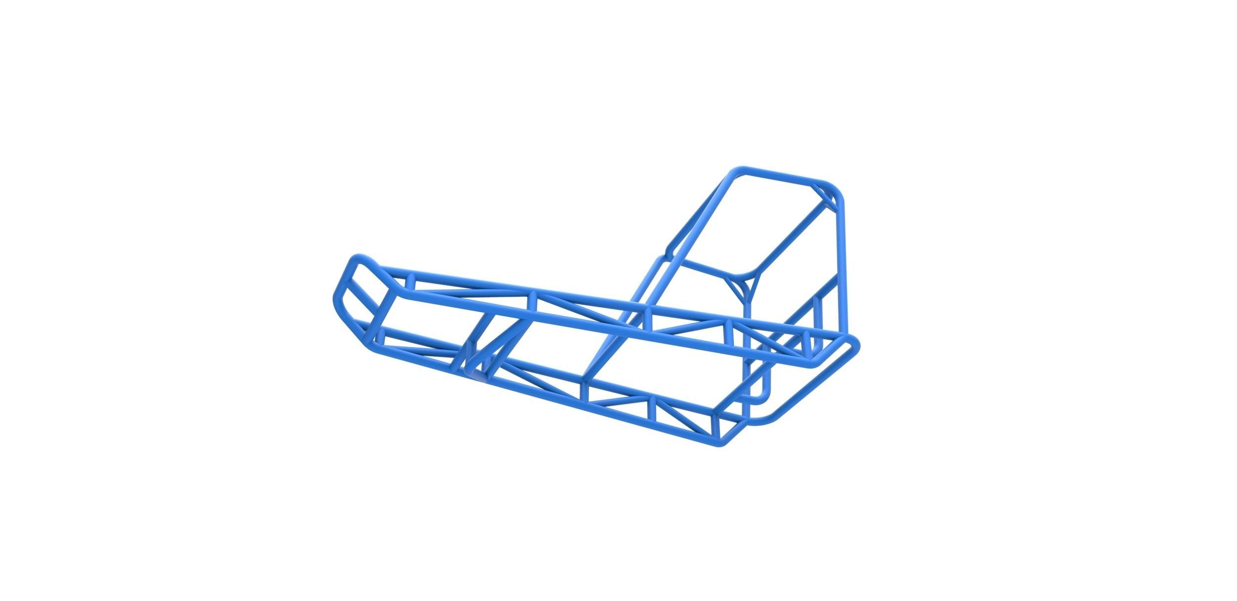 Frame for water pumper Sand buggy Scale 1 to 25 3D print model_2