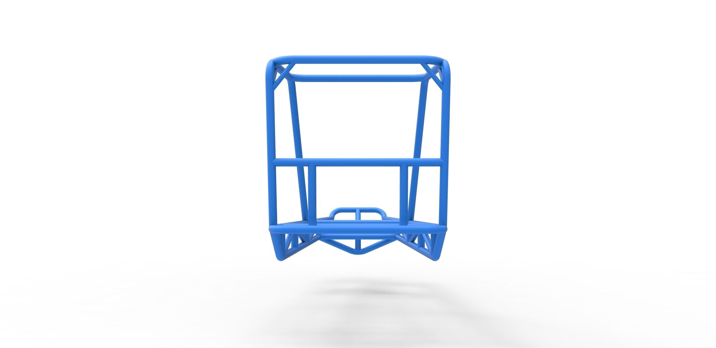Frame for water pumper Sand buggy Scale 1 to 25 3D print model_1