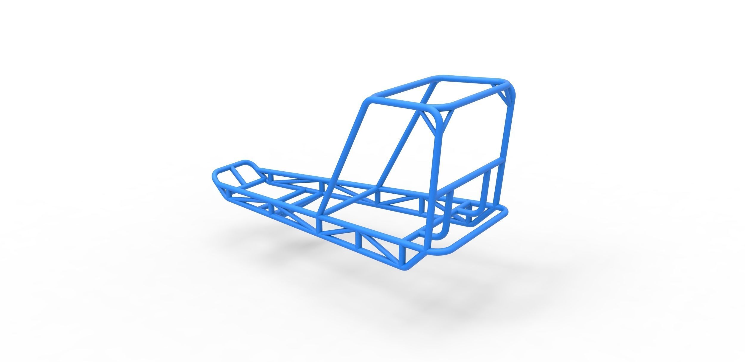 Frame for water pumper Sand buggy Scale 1 to 25 3D print model_8