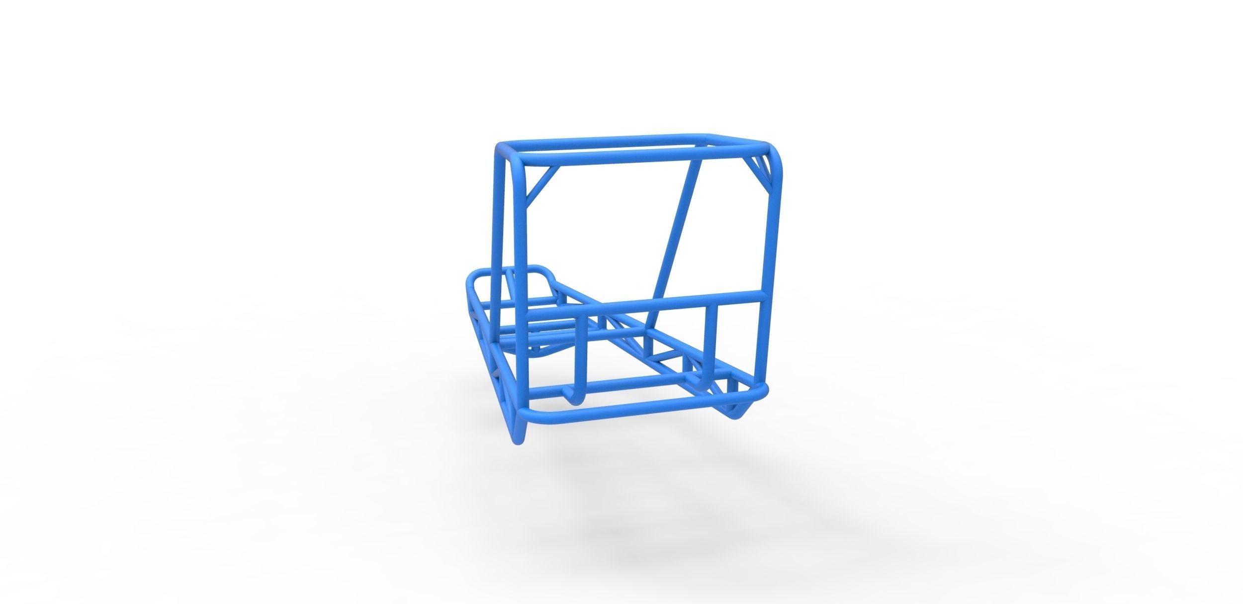 Frame for water pumper Sand buggy Scale 1 to 25 3D print model_9