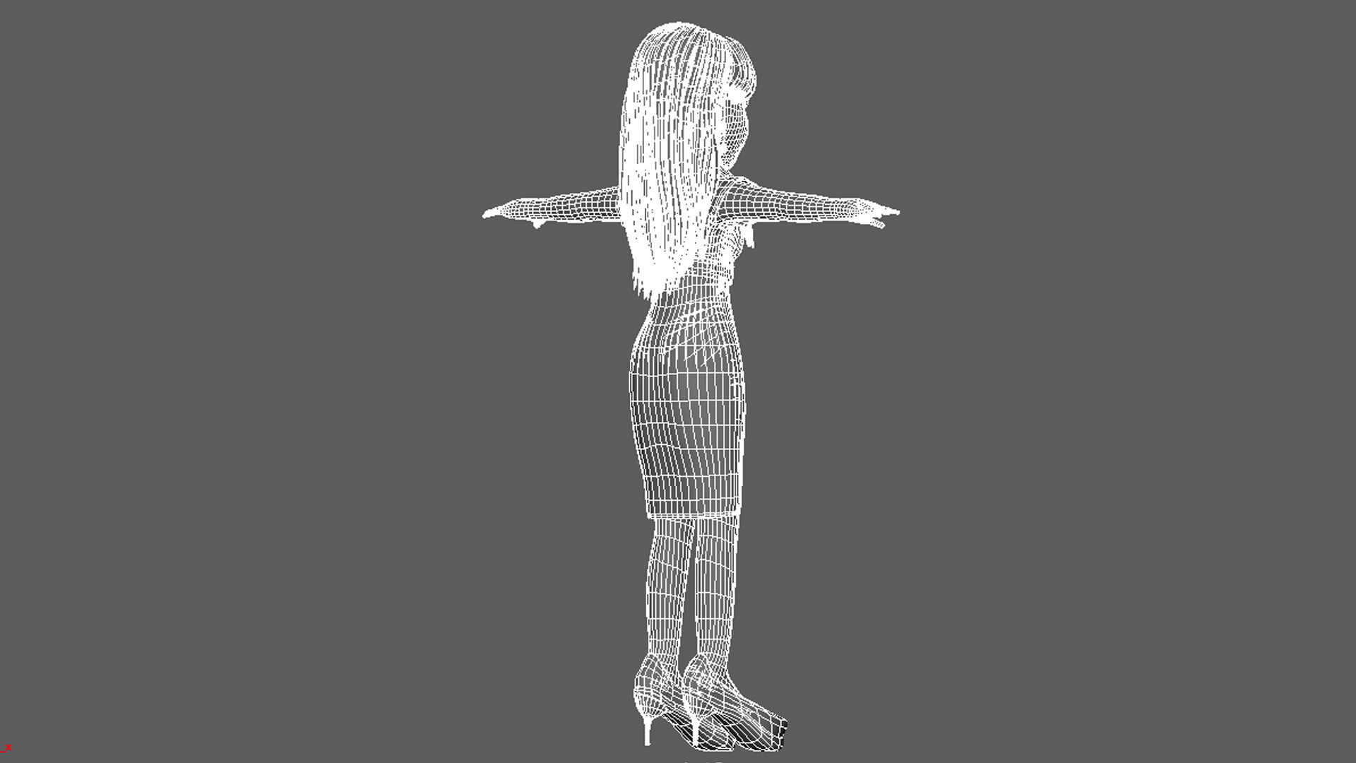 Cartoon Women Emma 3D model_18