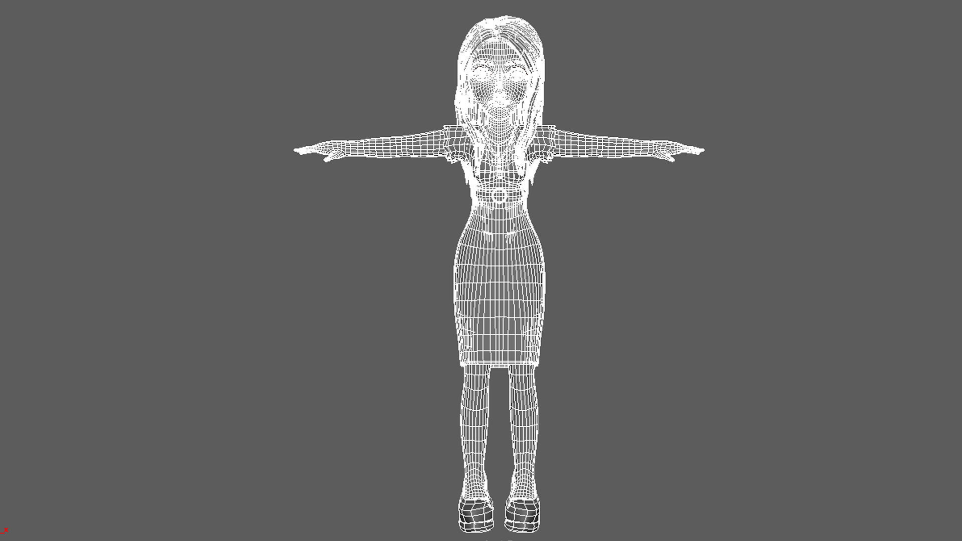 Cartoon Women Emma 3D model_15