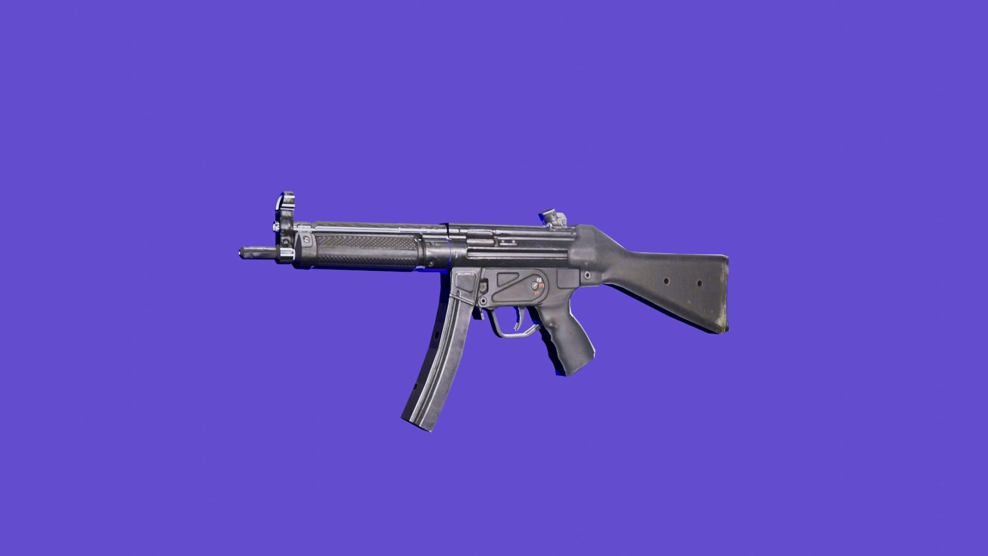 3D model automatic machine gun ready VR / AR / low-poly | CGTrader