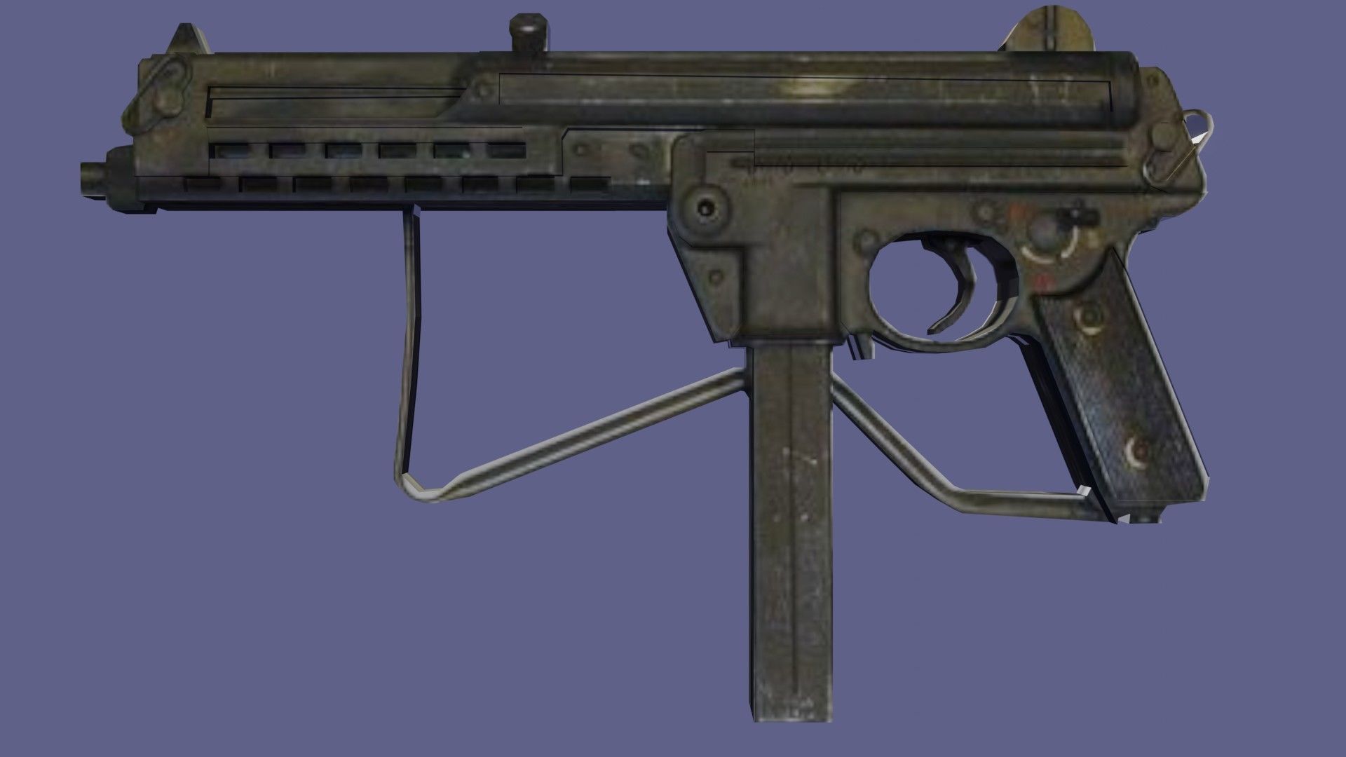 automatic shot gun  Low-poly 3D model_5