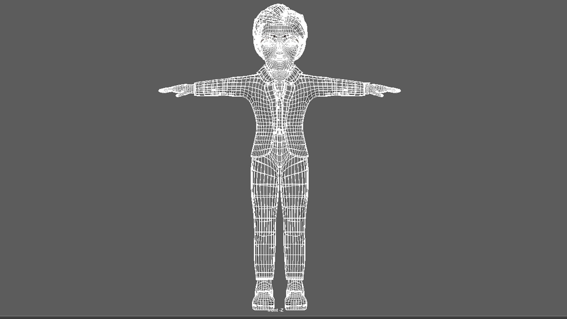 Cartoon Man ALex 3D model_15