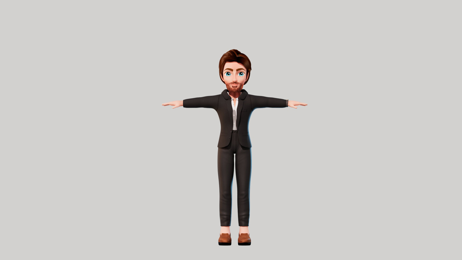 Cartoon Man ALex 3D model_2