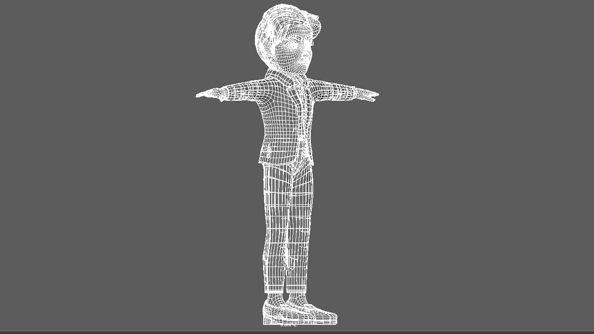 Cartoon Man ALex 3D model_16