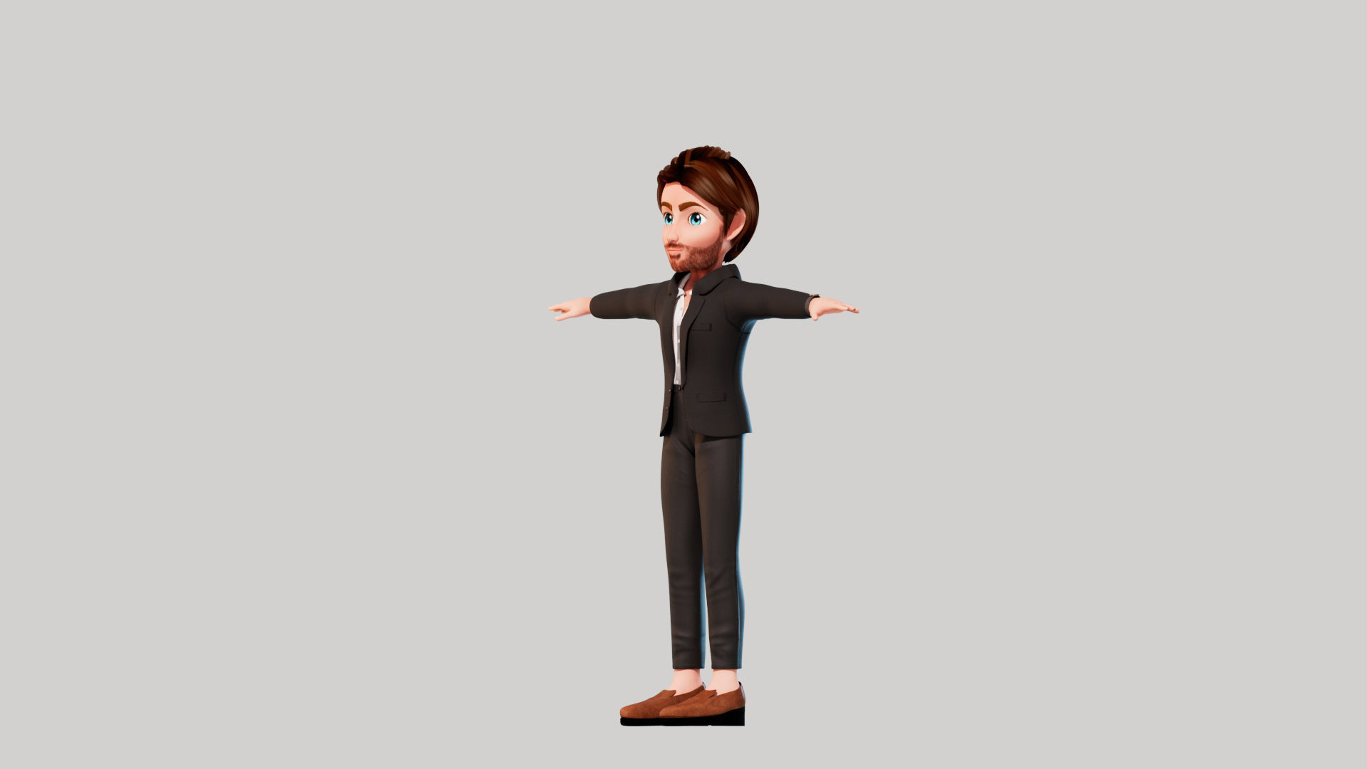 Cartoon Man ALex 3D model_4