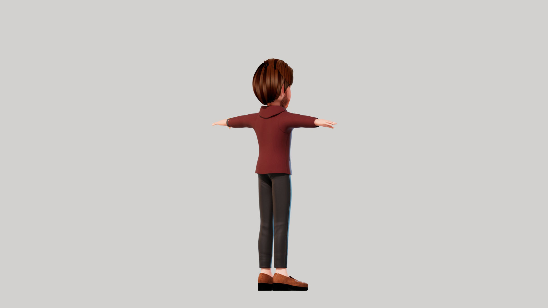 Cartoon Man ALex 3D model_7