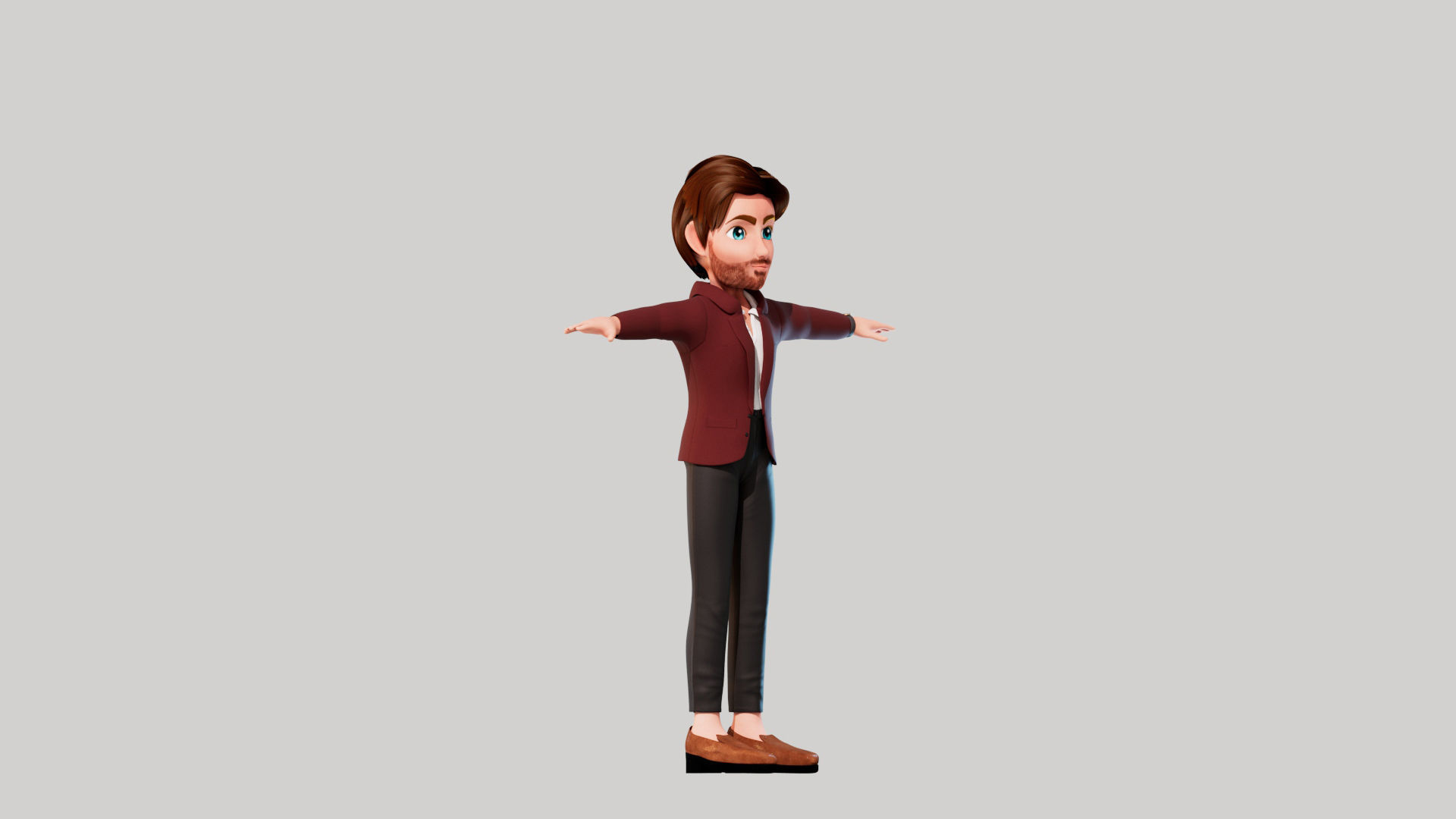Cartoon Man ALex 3D model_3